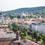 Kilátás a főtér és a vár fele