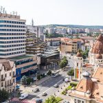 Kilátás a marosvásárhelyi Grand Hotel fele