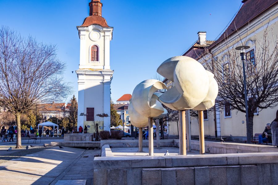 Szökőkút Marosvásárhely központjában